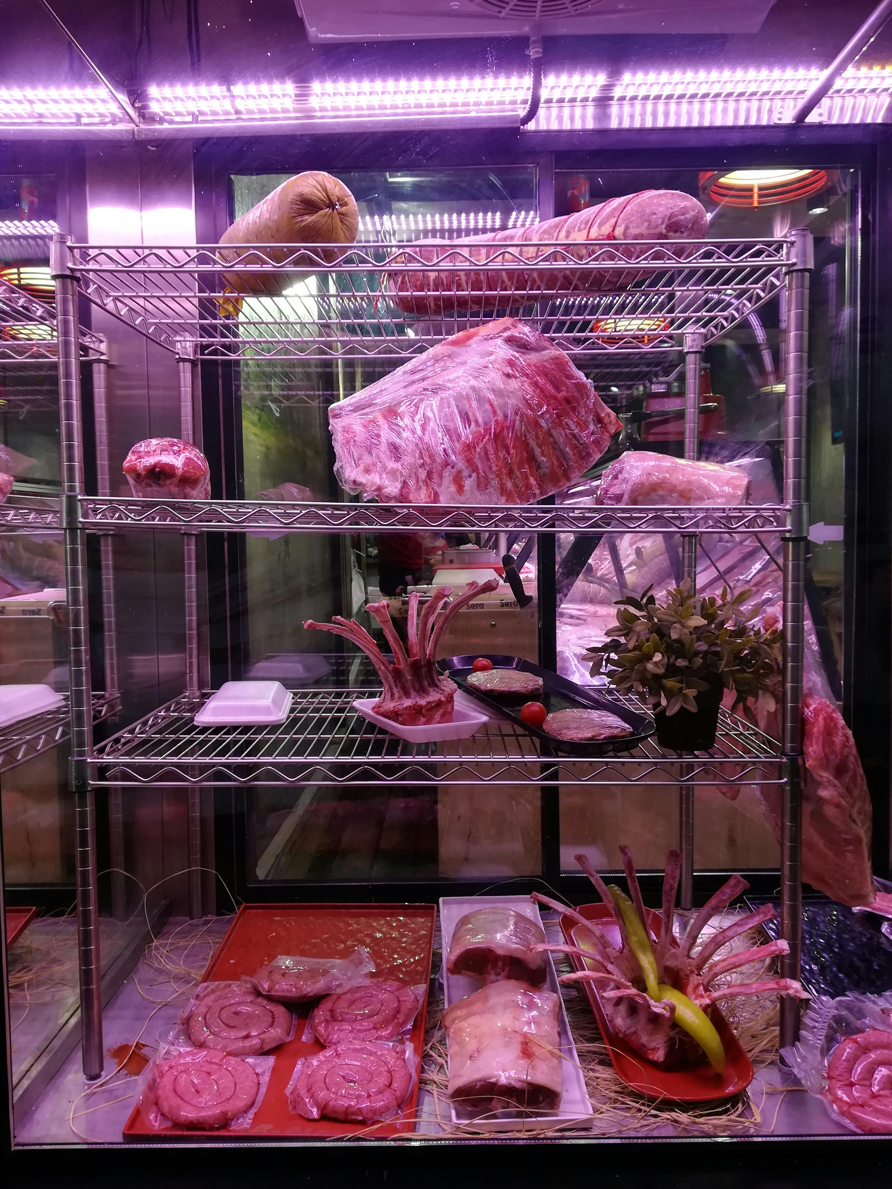 Free stock photo of butcher, meat, shelf