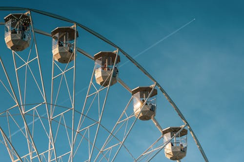 White and Brown Ferris Wheel