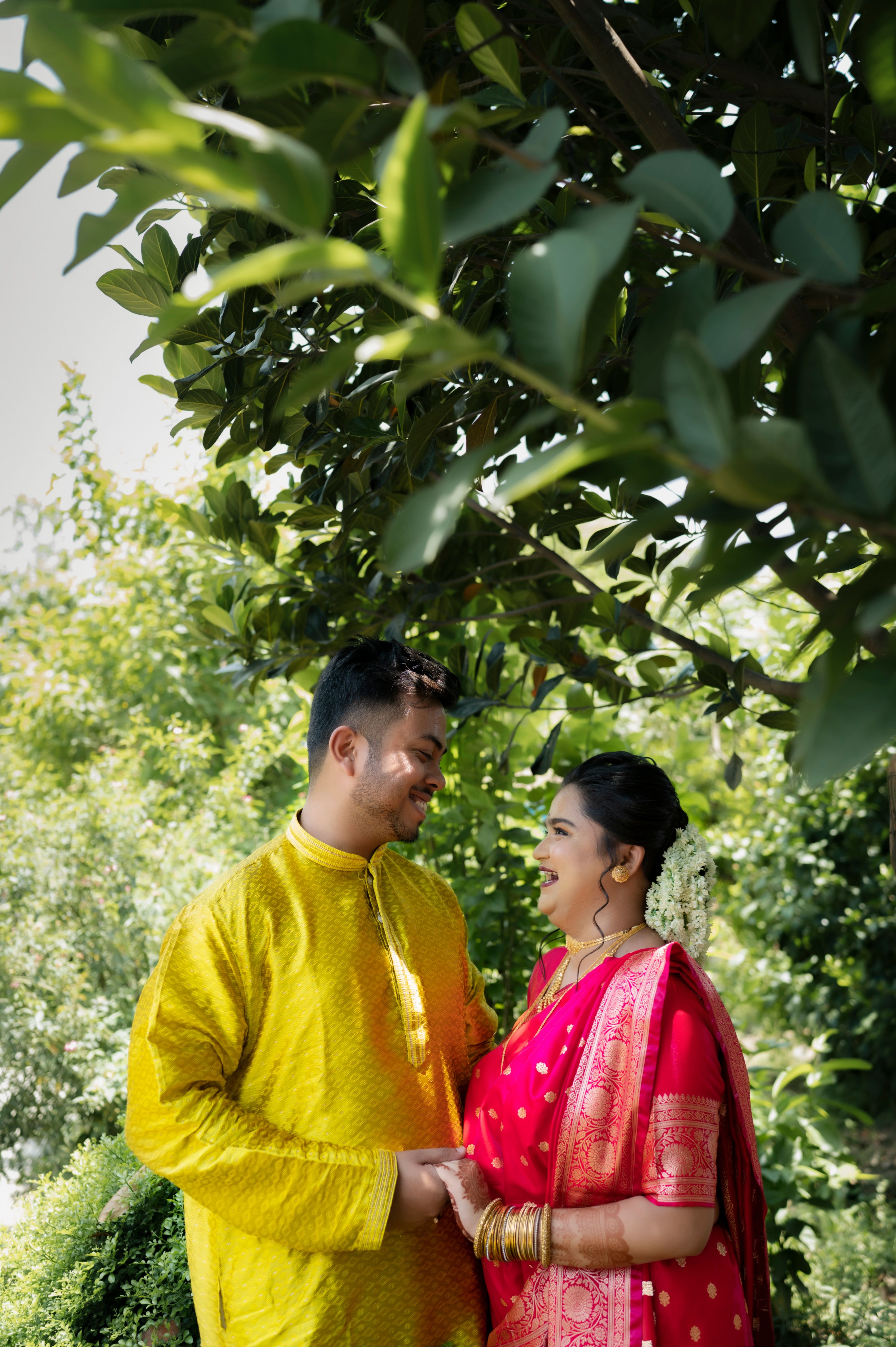 Traditional Indian Couple Portrait Outdoors · Free Stock Photo