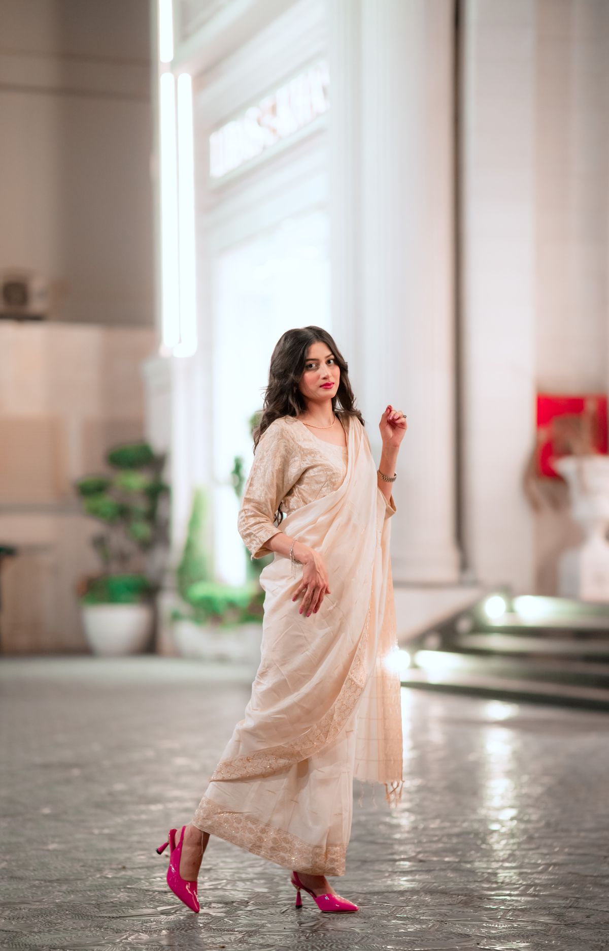 Saree draping inspiration for the traditional mood