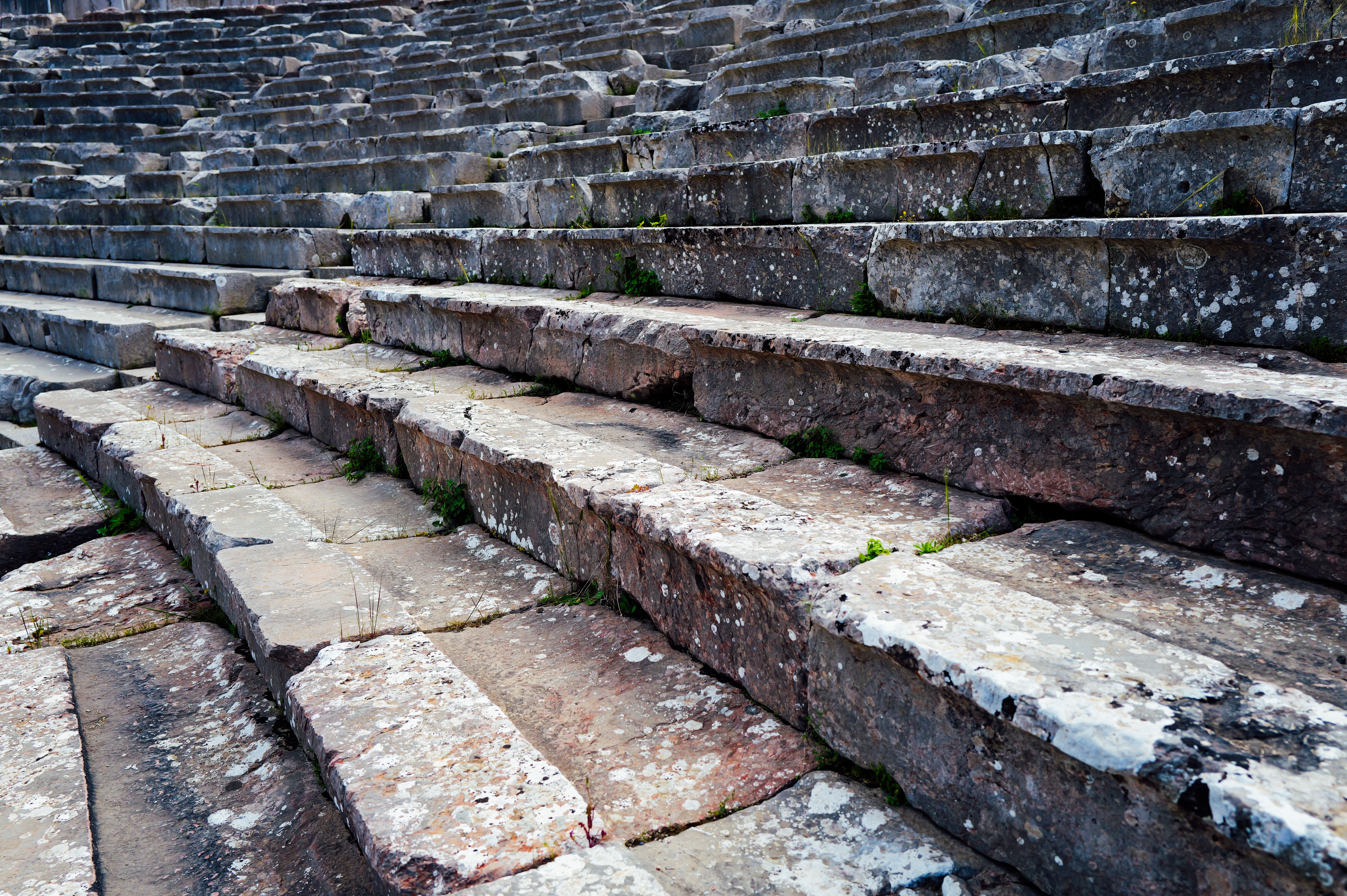 Ancient Stone Steps of Roman Amphitheater · Free Stock Photo