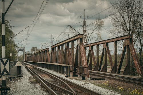 Railroad Tracks Against Sky