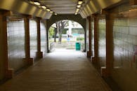 Illuminated Urban Tunnel Leading Outdoors