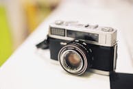 Elegant Vintage 35mm Film Camera on Display