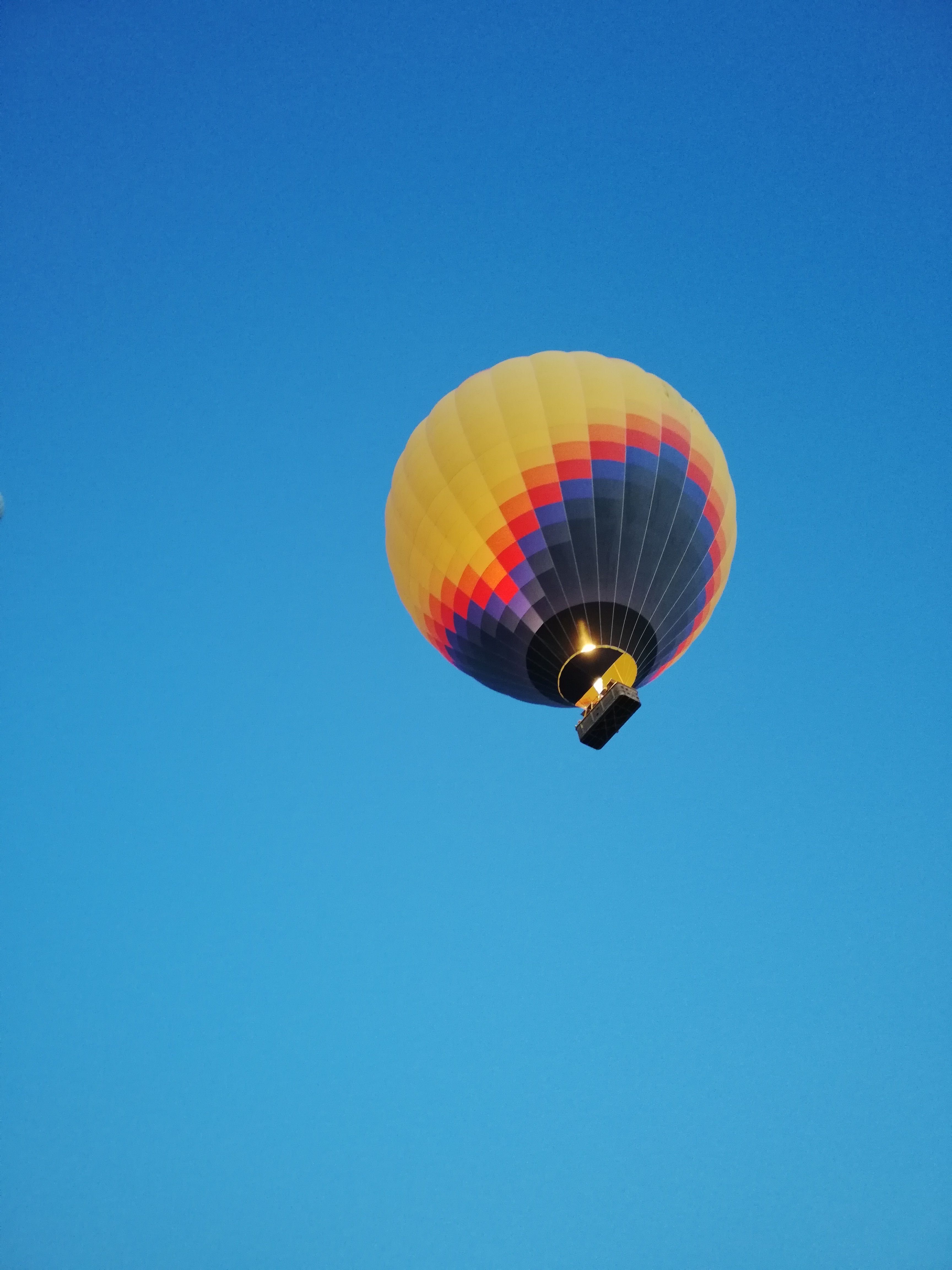 Hot Air Balloon in Blue Sky · Free Stock Photo