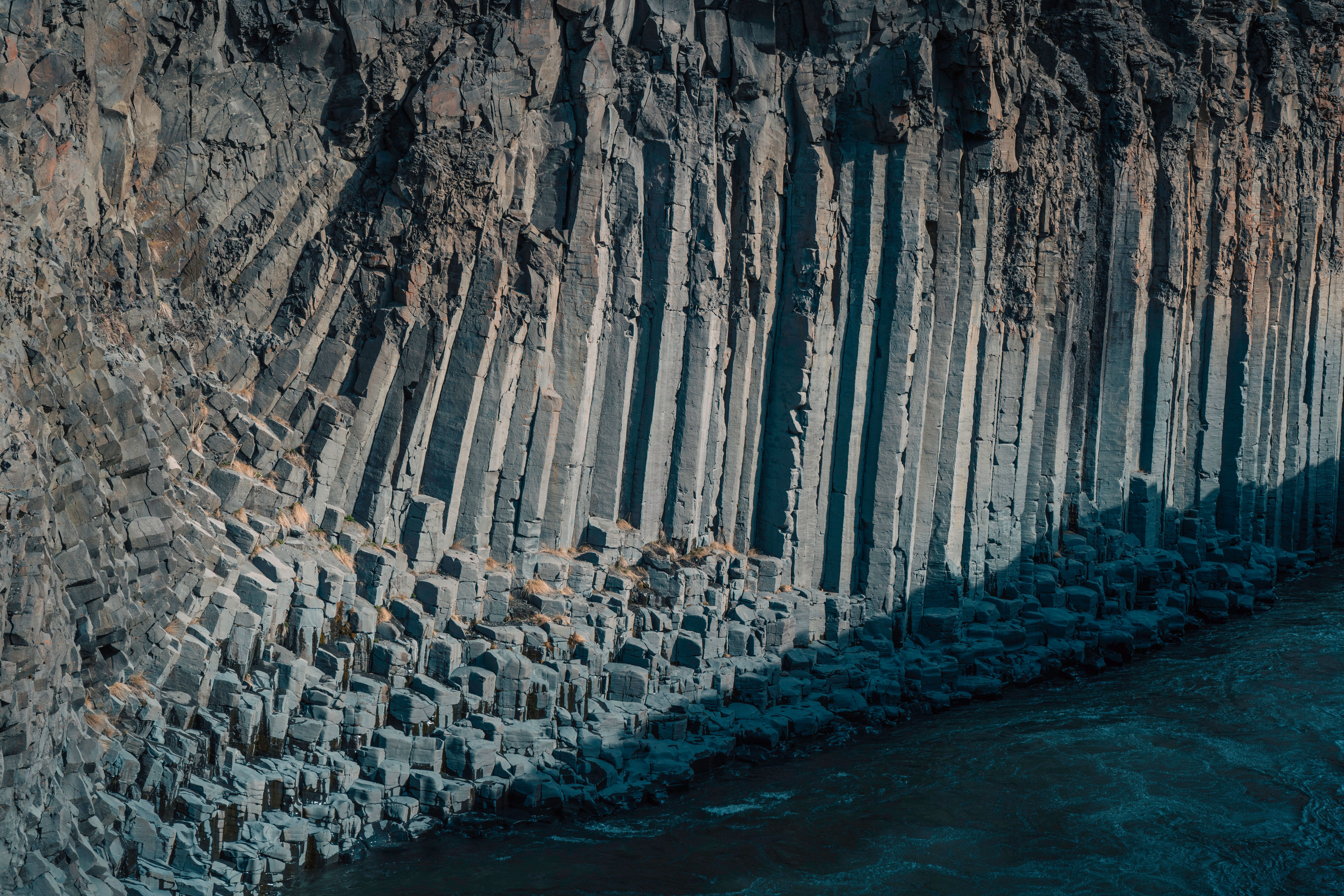 Svartifoss waterfall framed by black basalt columns