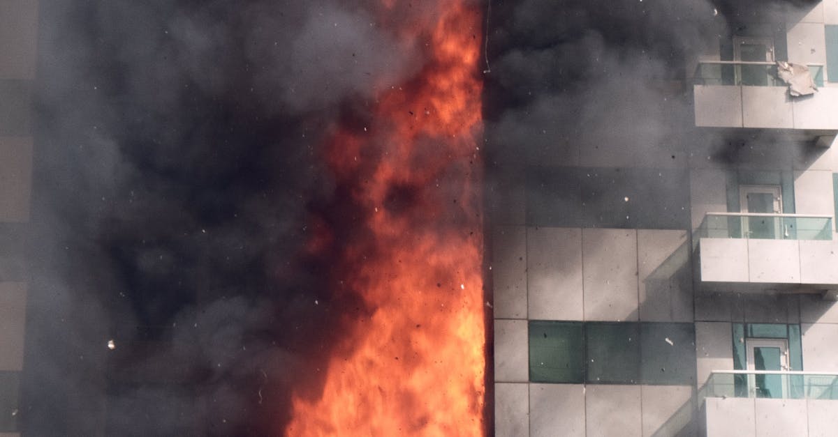 High-rise Building Fire in Dubai, UAE · Free Stock Photo