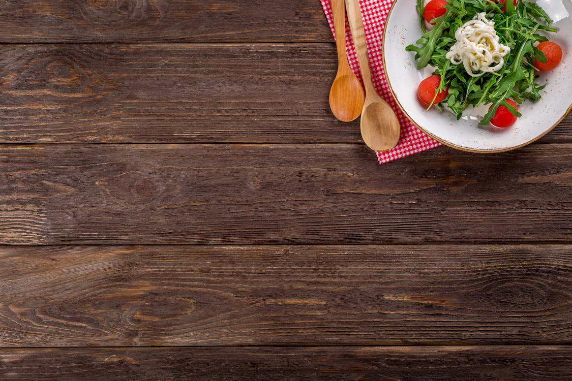 Free Table on Wooden Plank Stock Photo
