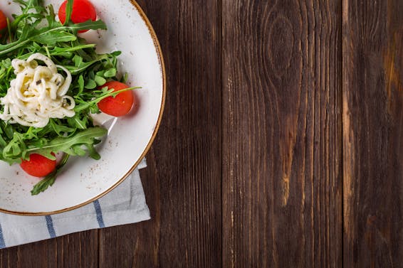 Close-up of Salad on Table