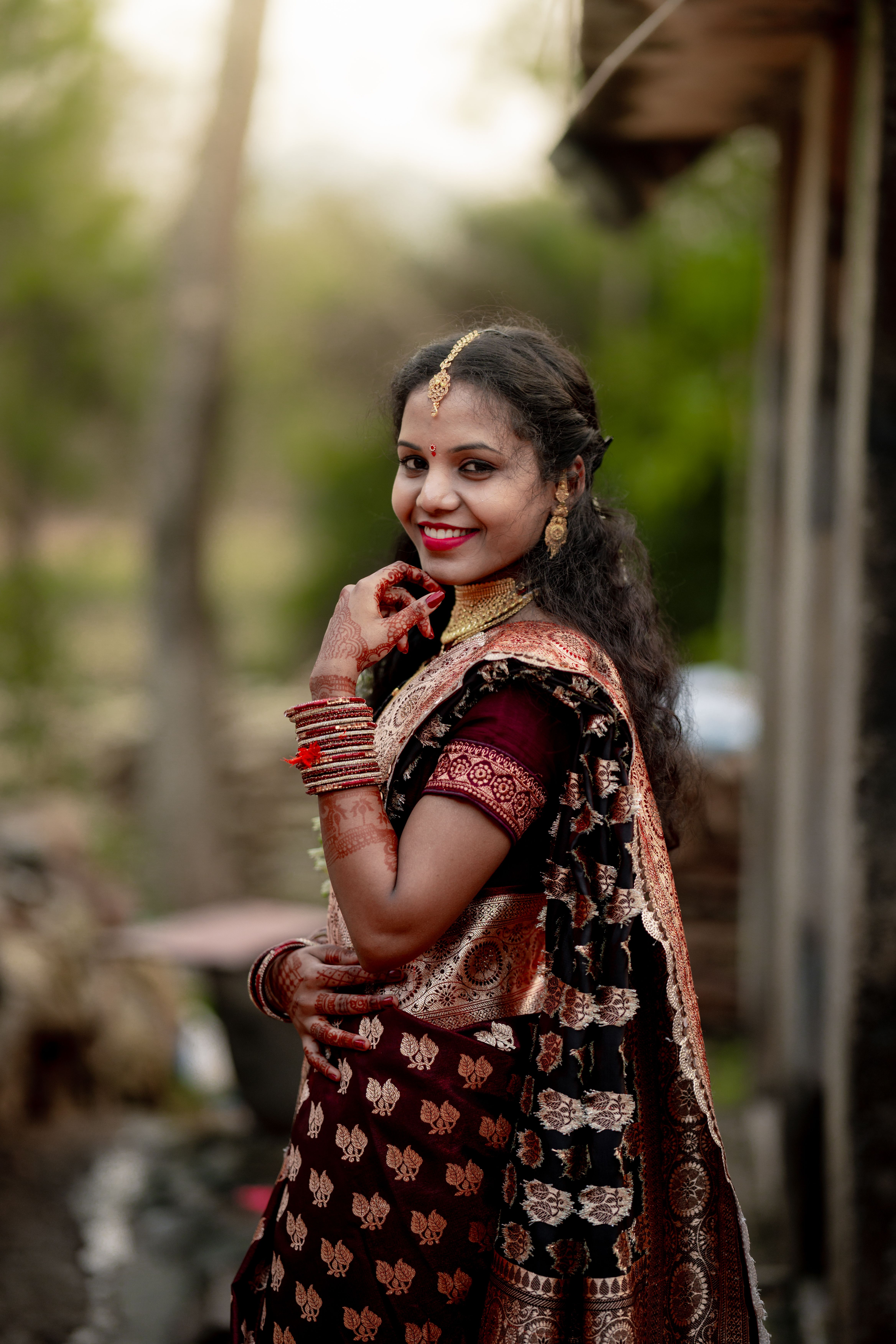 Portrait of a Woman in Traditional Indian Attire · Free Stock Photo