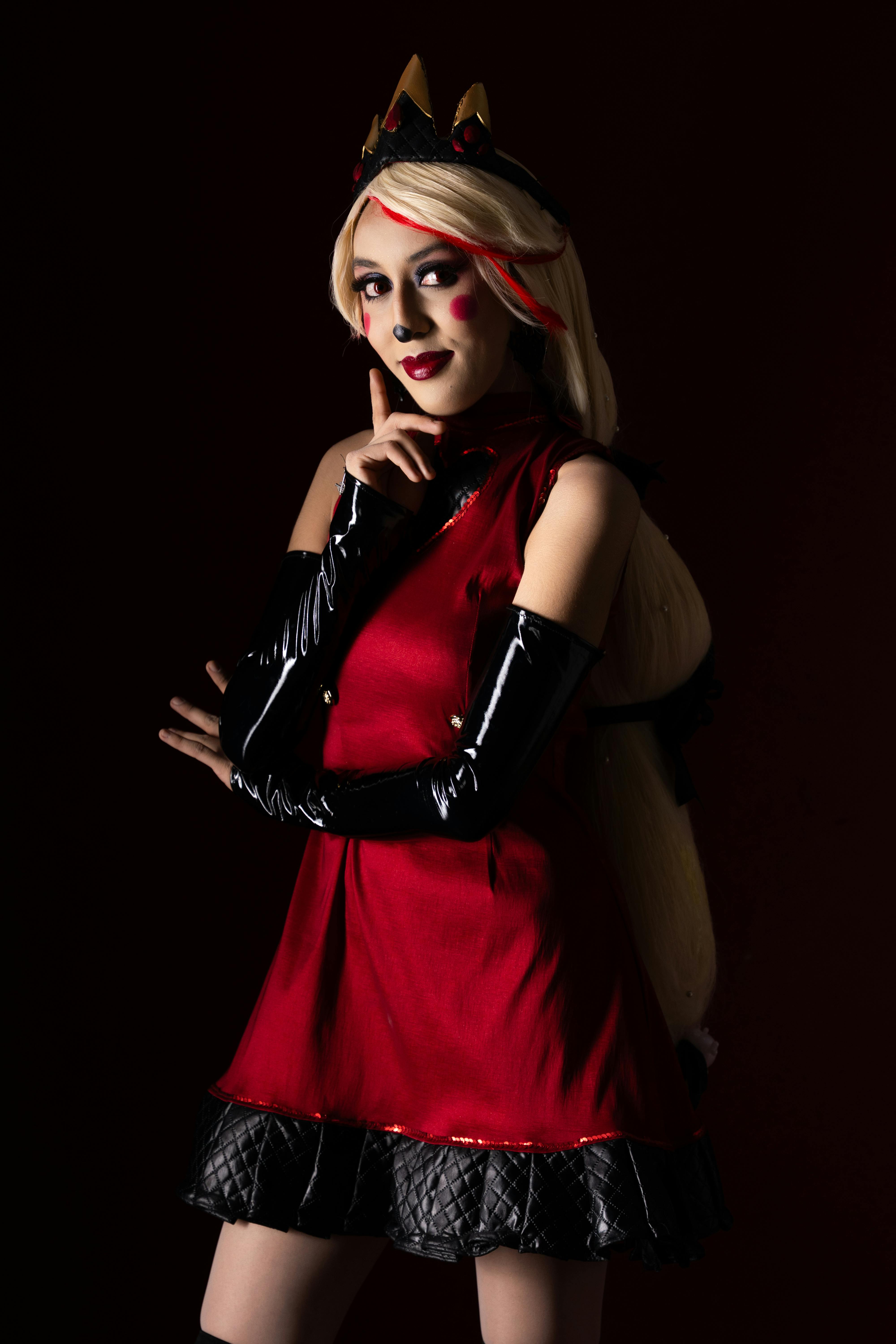 Free A vibrant and artistic cosplay portrayal in Mexico City with unique makeup and costume design. Stock Photo