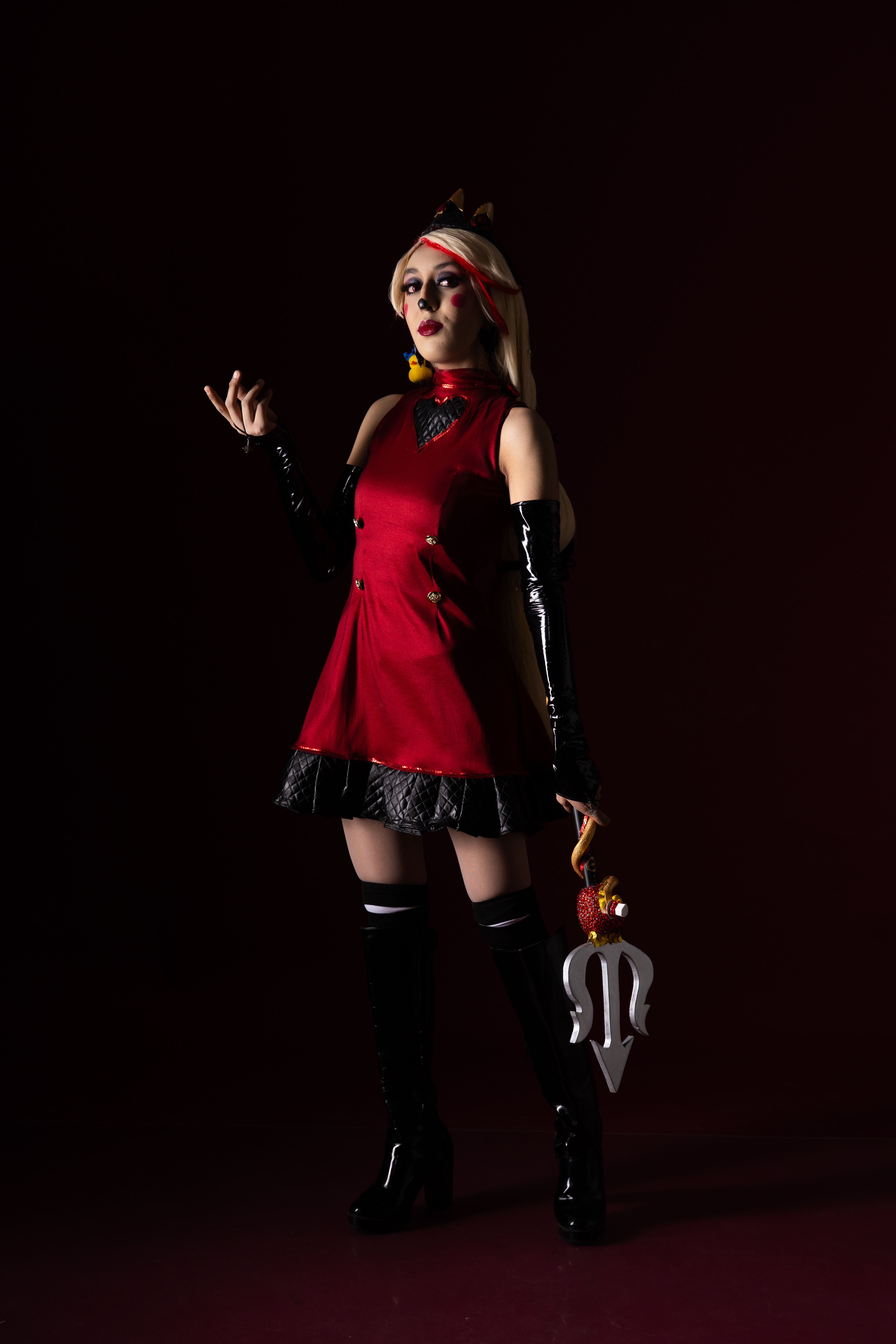 Artistic Cosplay Portrait in Dark Setting · Free Stock Photo