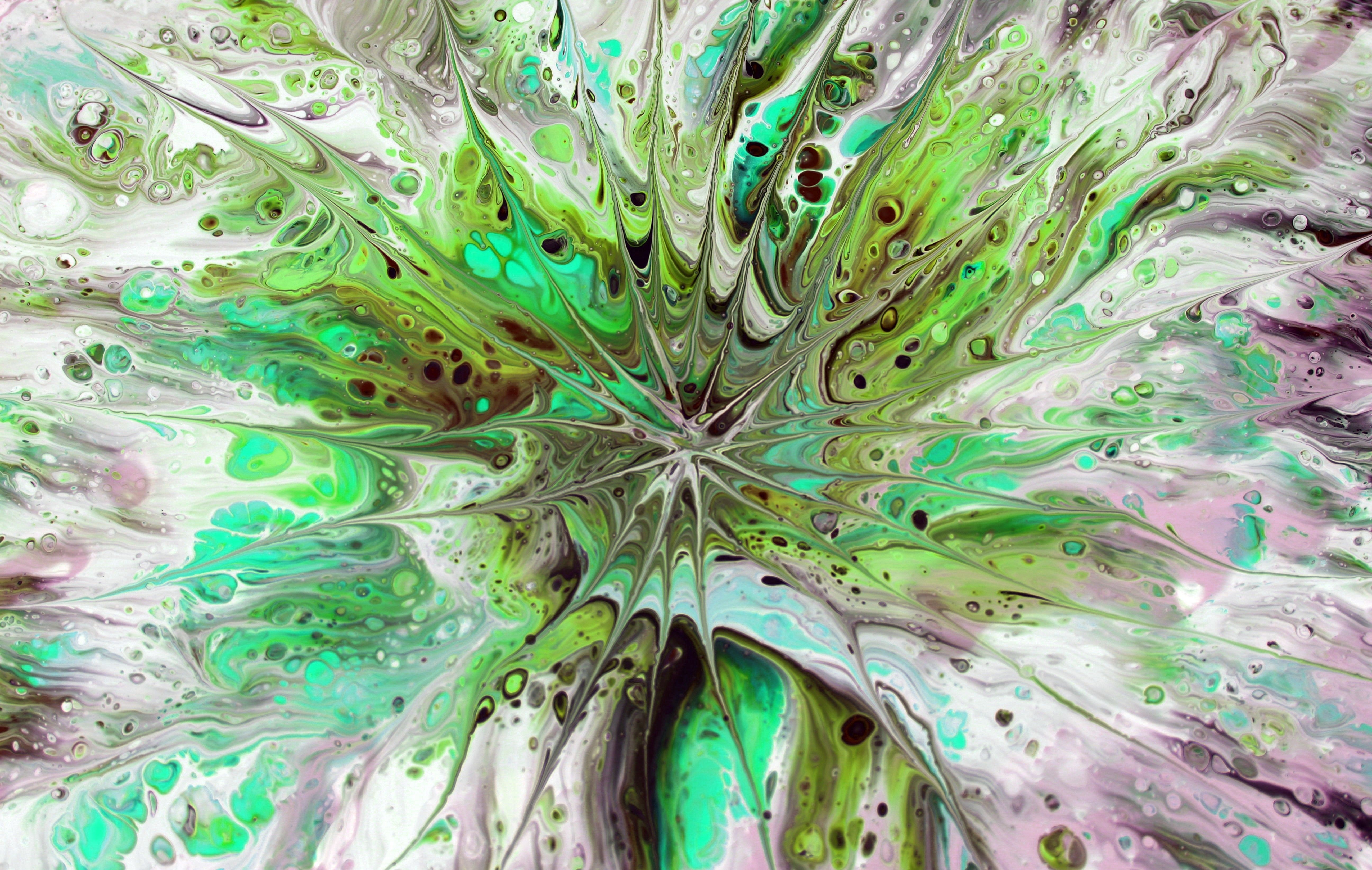 Vibrant Abstract Acrylic Pouring Art Design · Free Stock Photo