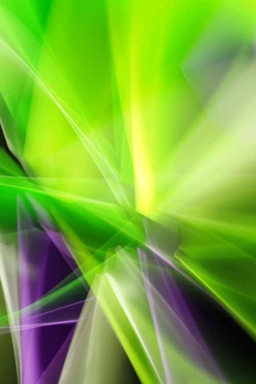 Free Colorful abstract artwork featuring dynamic green and purple light patterns. Stock Photo