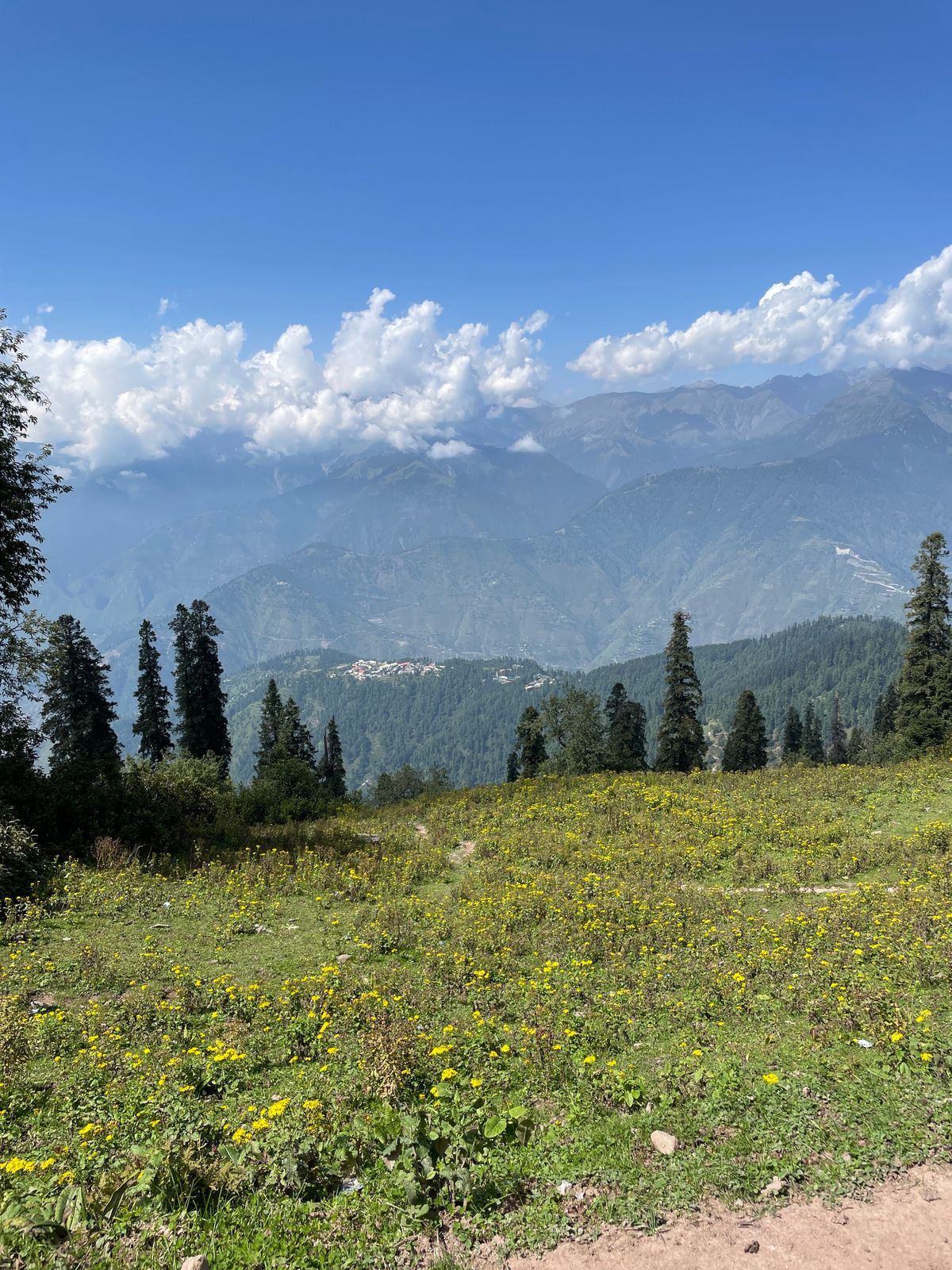 Lush green meadow with mountains in northern Pakistan (illustrative image)