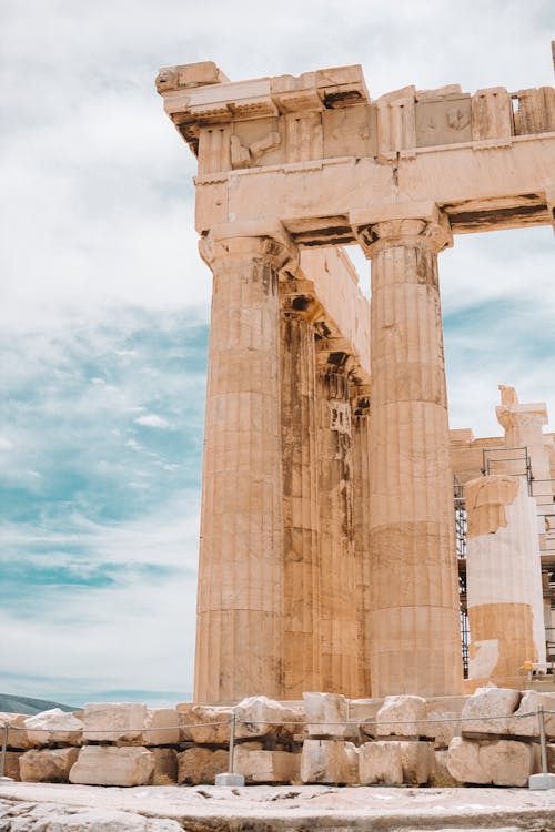 Ingyenes stockfotó akropolisz, alacsony szögű felvétel, antik témában