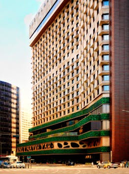 Skyscraper image with different architectural appearance