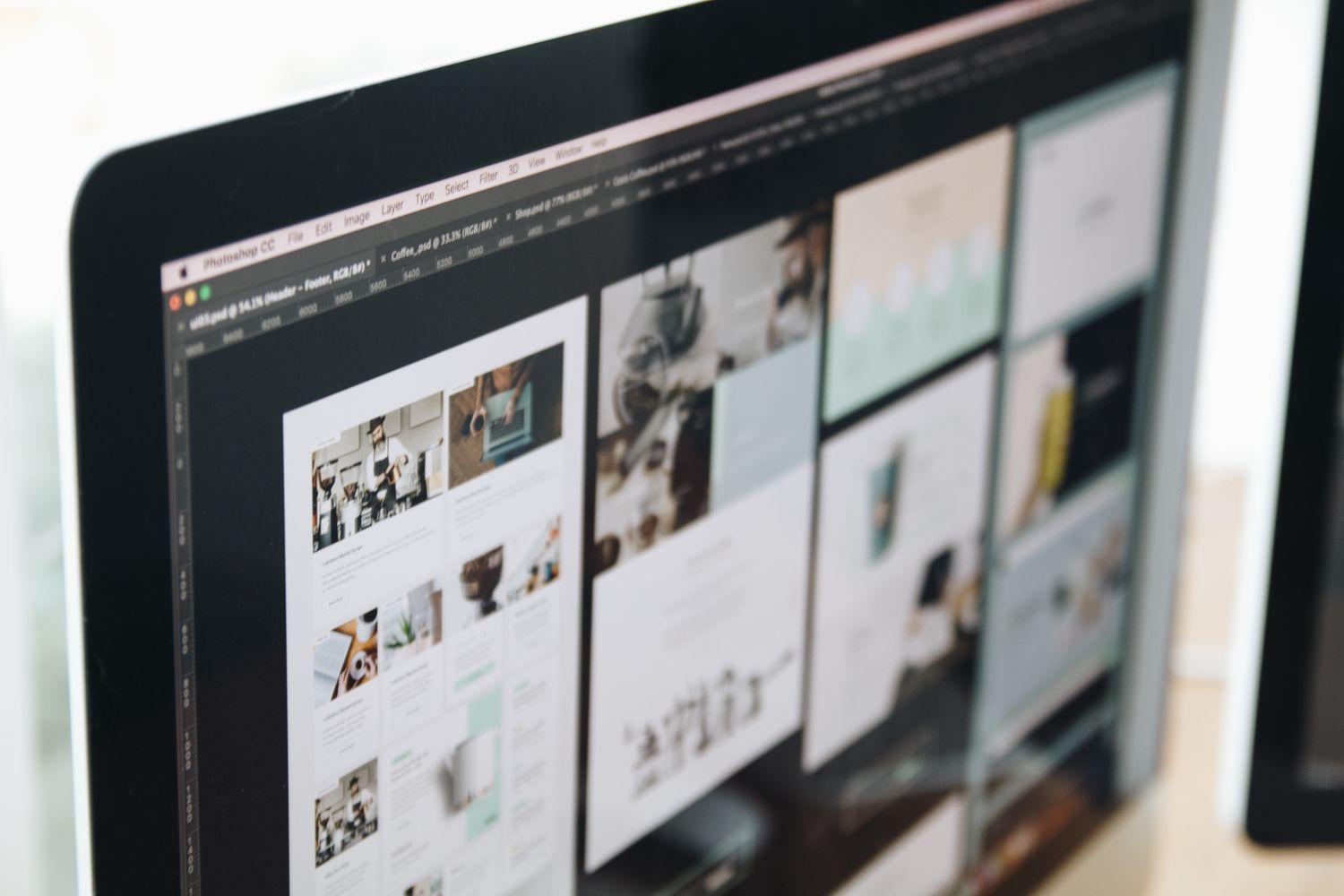 Website Design on Desktop