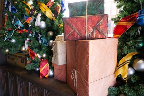Free stock photo of christmas gifts Stock Photo