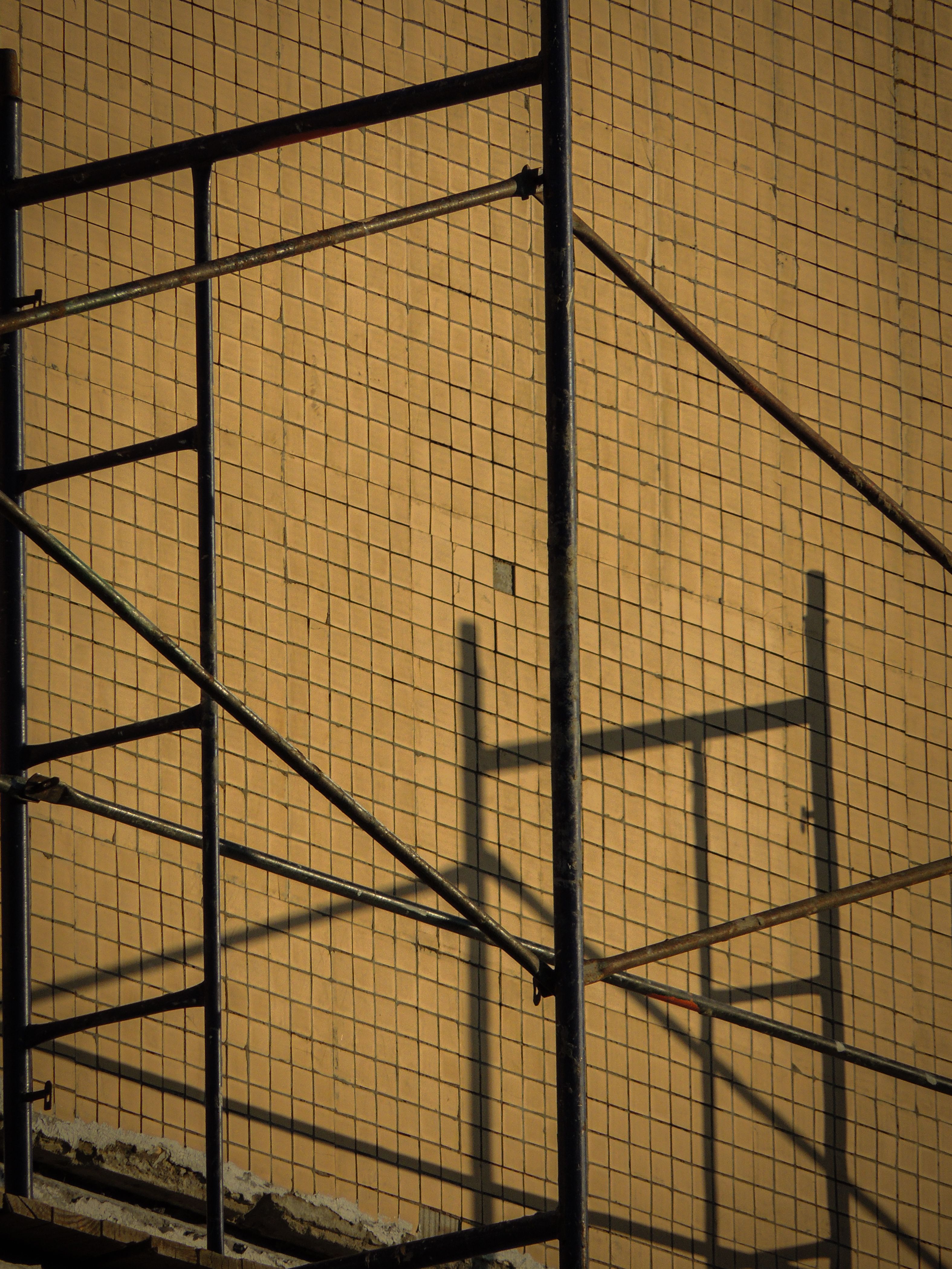 Scaffolding at Urban Construction Site · Free Stock Photo