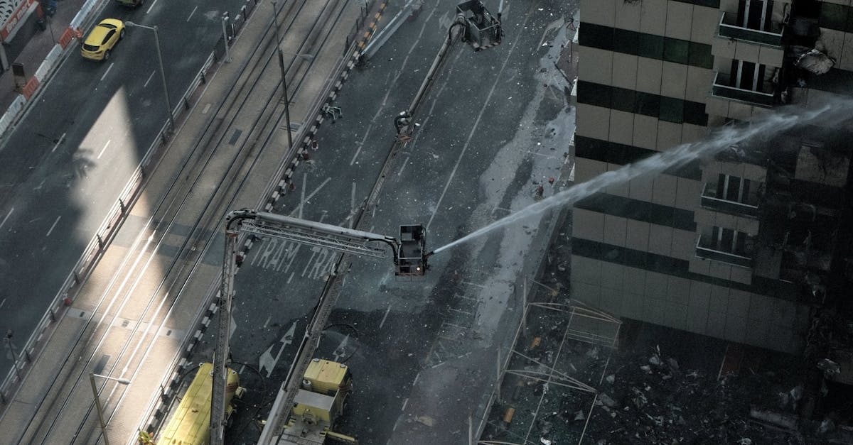 High-Rise Firefighting Operation in Dubai · Free Stock Photo