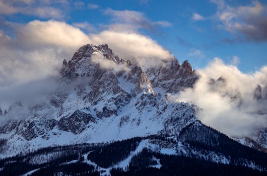 Free stock photo of alps, clouds, dolomites