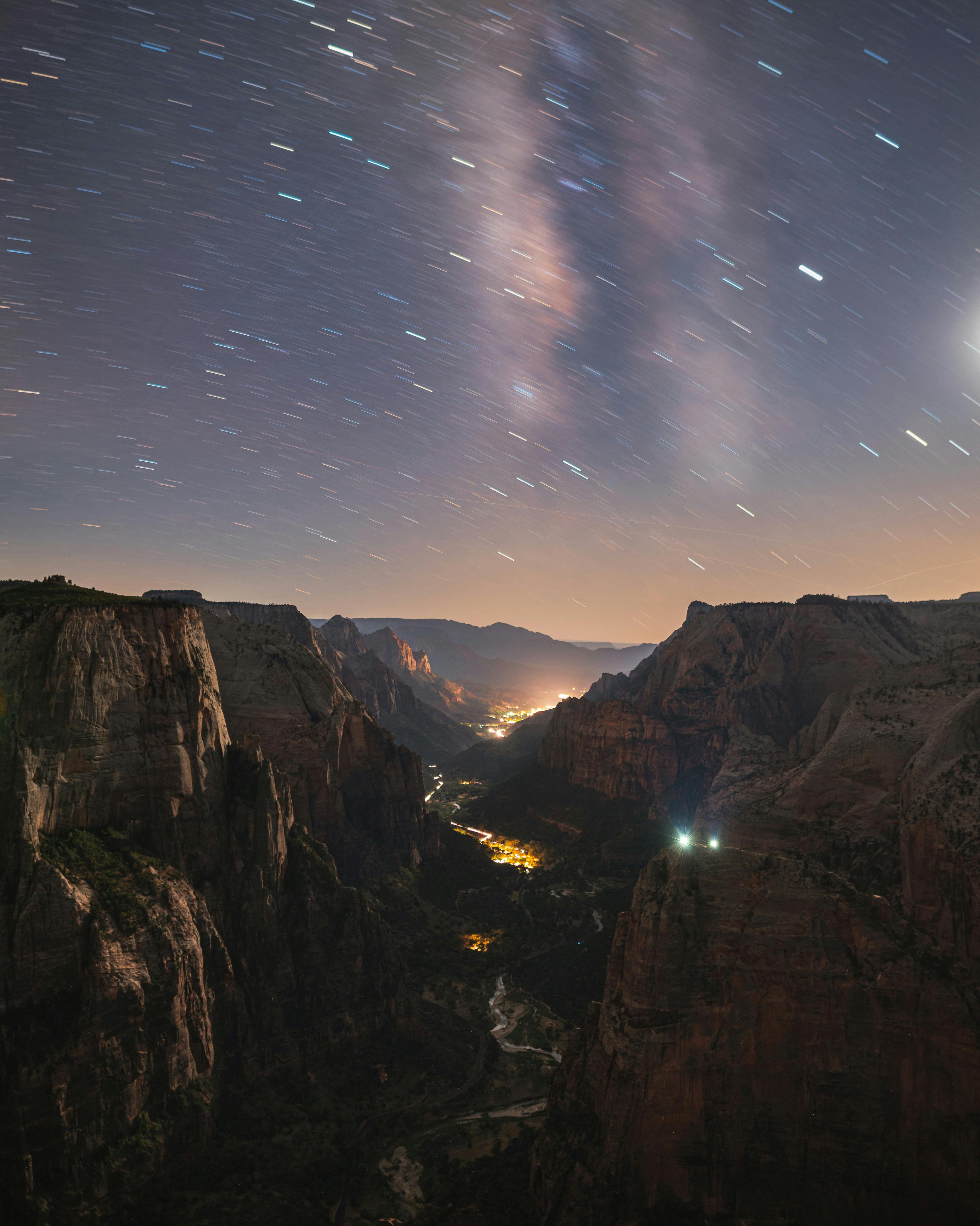 aerial photography of rocky mountain