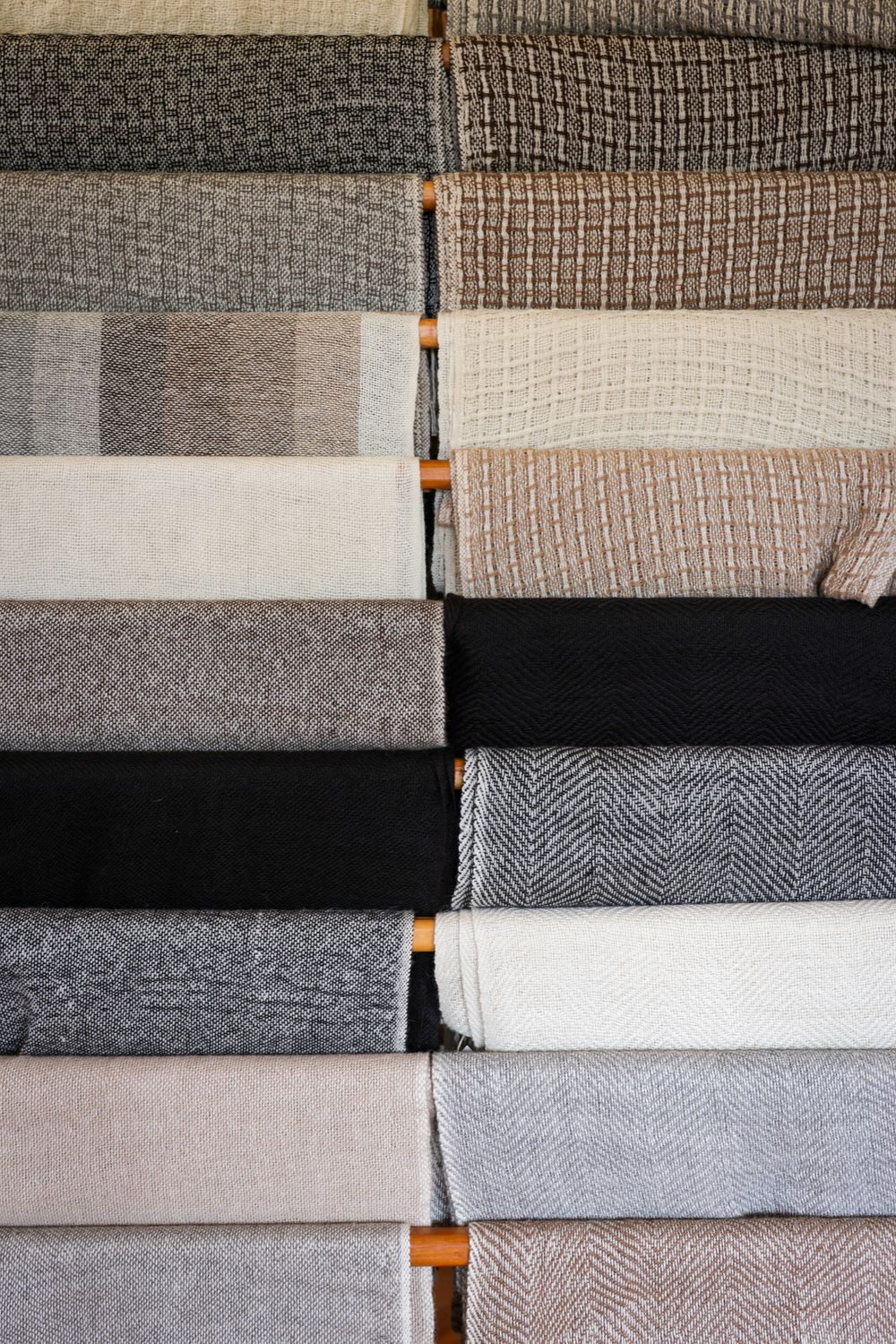 Textiles Layering Sample Layered Textile Display with Various Patterns · Free Stock Photo