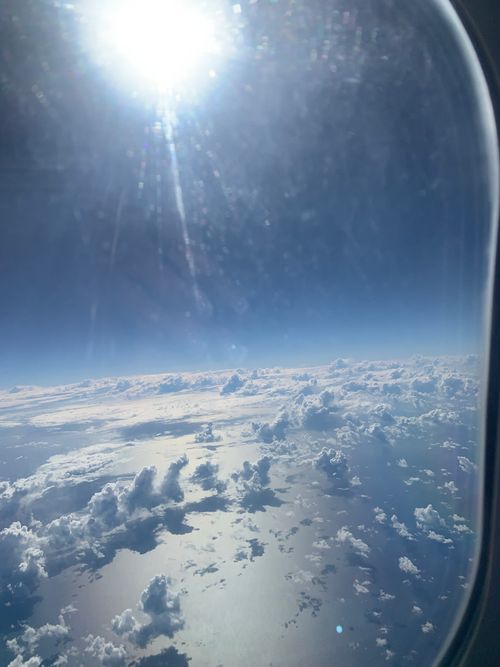 Free Airplane Window view  Stock Photo