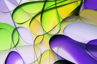 Vibrant Abstract Art with Colorful Overlays