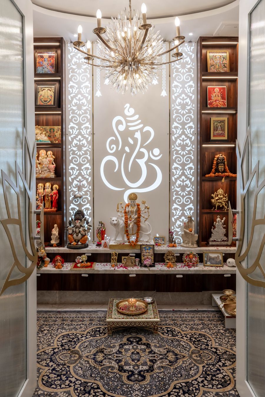 Puja room interior design in Ghanvaje Pune