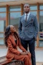 Stylish Couple in Elegant Business Attire