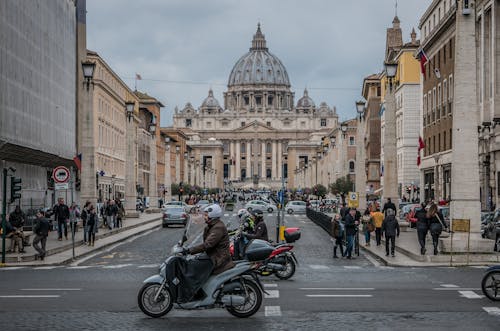 คลังภาพถ่ายฟรี ของ กรุงโรม, การจราจร, การท่องเที่ยว