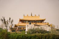 Buddhist Temple in Varanasi with Golden Roof