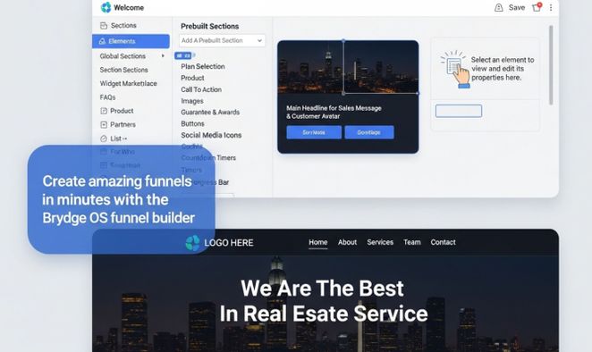 Funnel Builder Interface