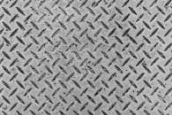 Textured Steel Plate with Diamond Pattern