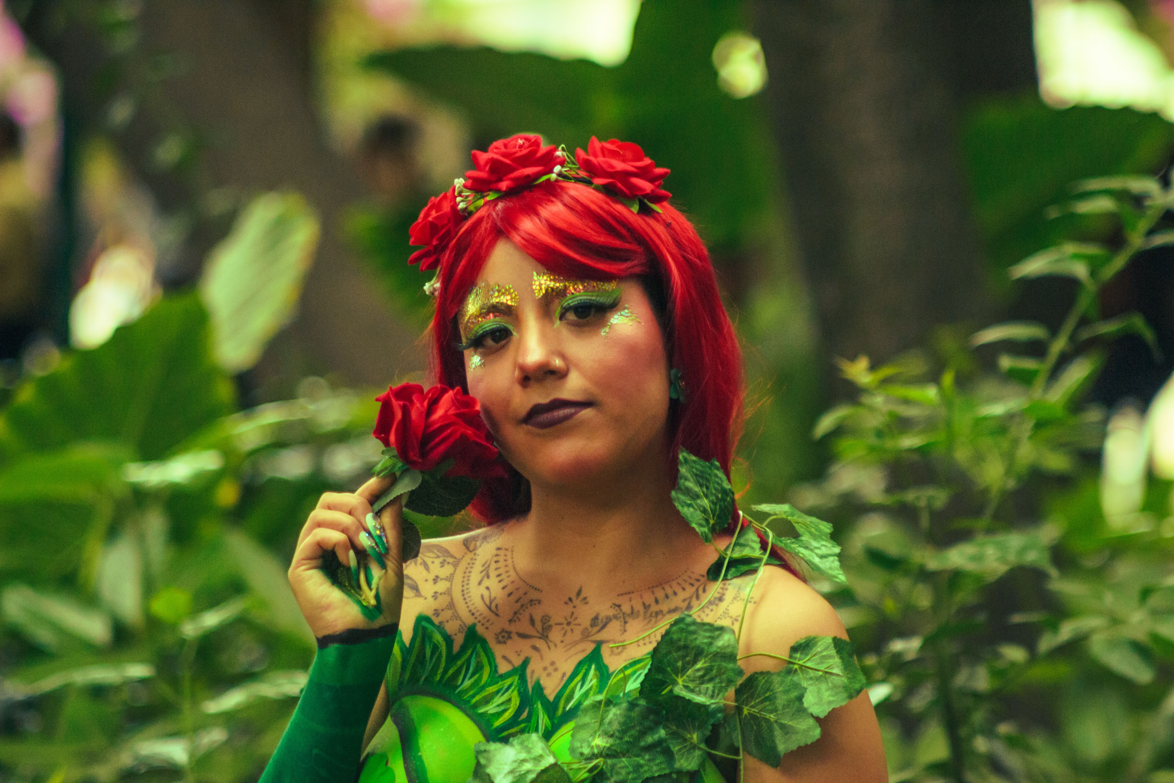 Enchanting Forest Cosplay with Red Hair · Free Stock Photo
