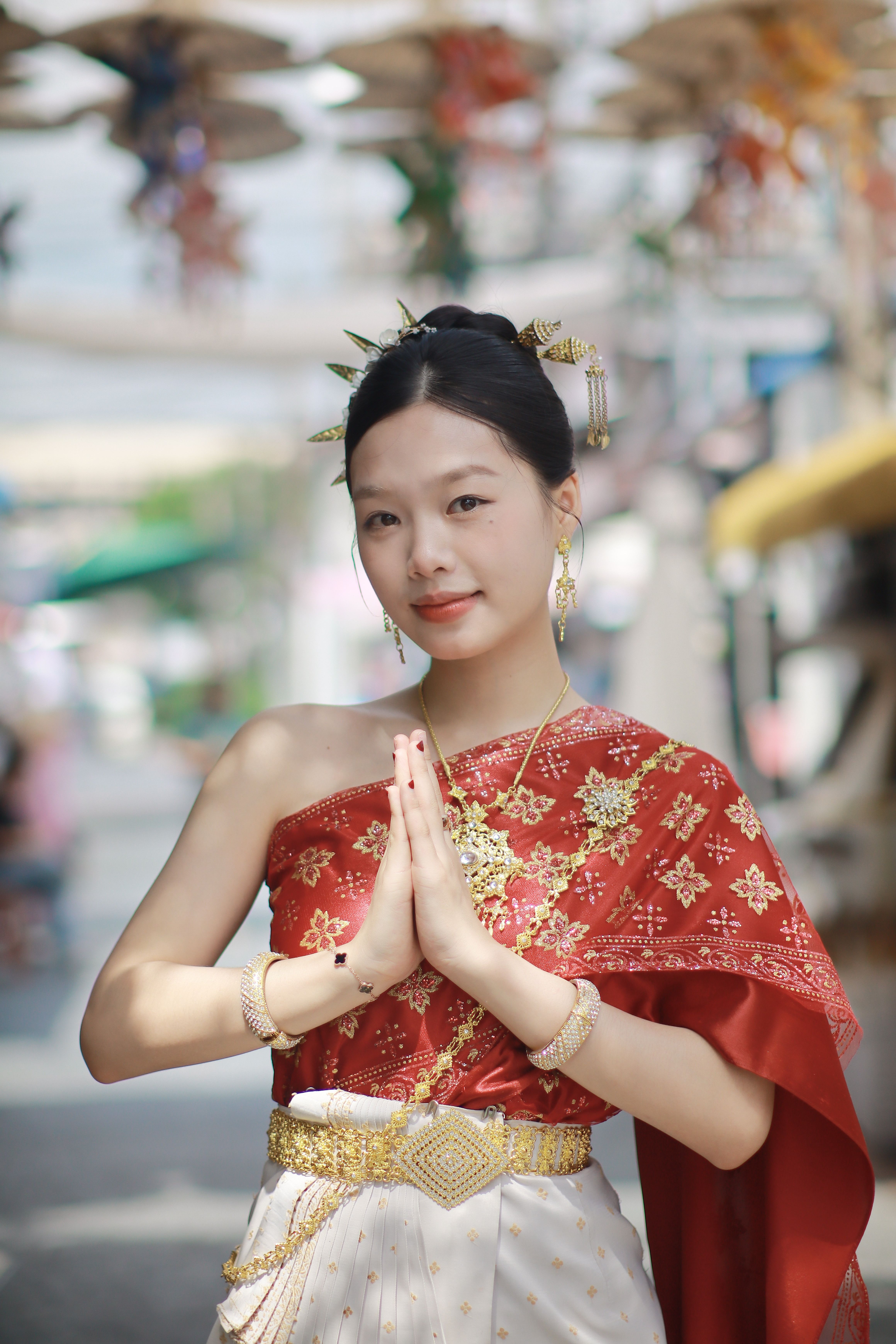 chinese dress ladies Thongyoy Bangkok Casual Two Pieces Dress Dress For Women: Buy Online at  Best Price in UAE