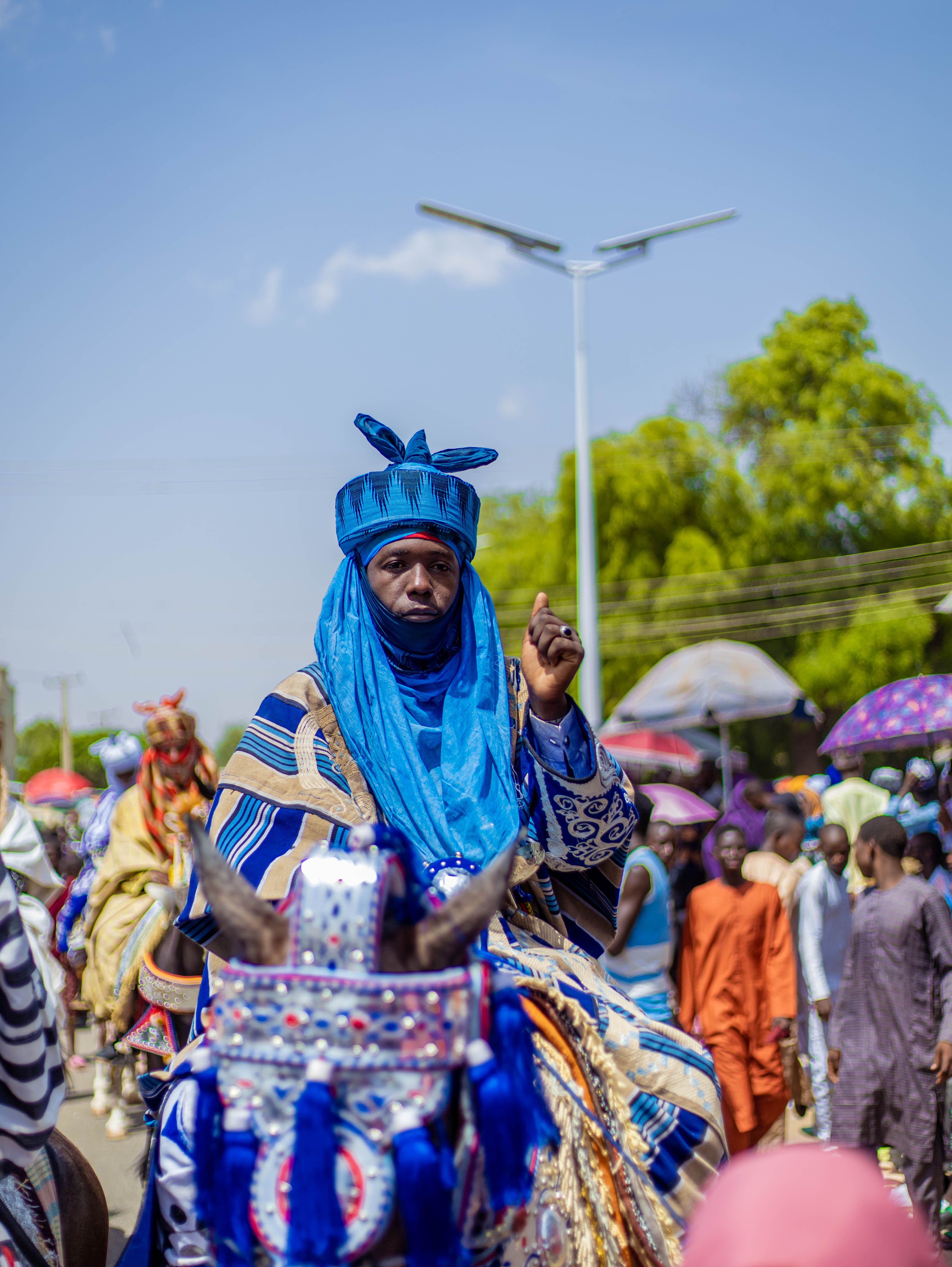 Traditional Nigerian Festival with Horse Riders · Free Stock Photo