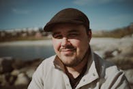 Portrait of a Man in Nuuk, Greenland Outdoors
