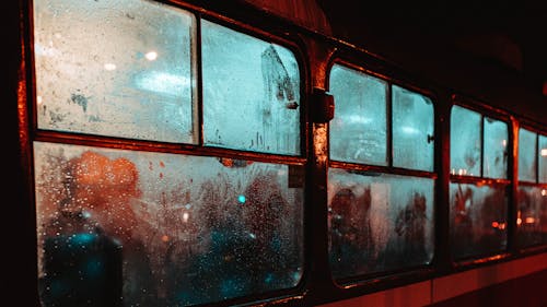 Free Silhouette Of People Inside A Train  Stock Photo