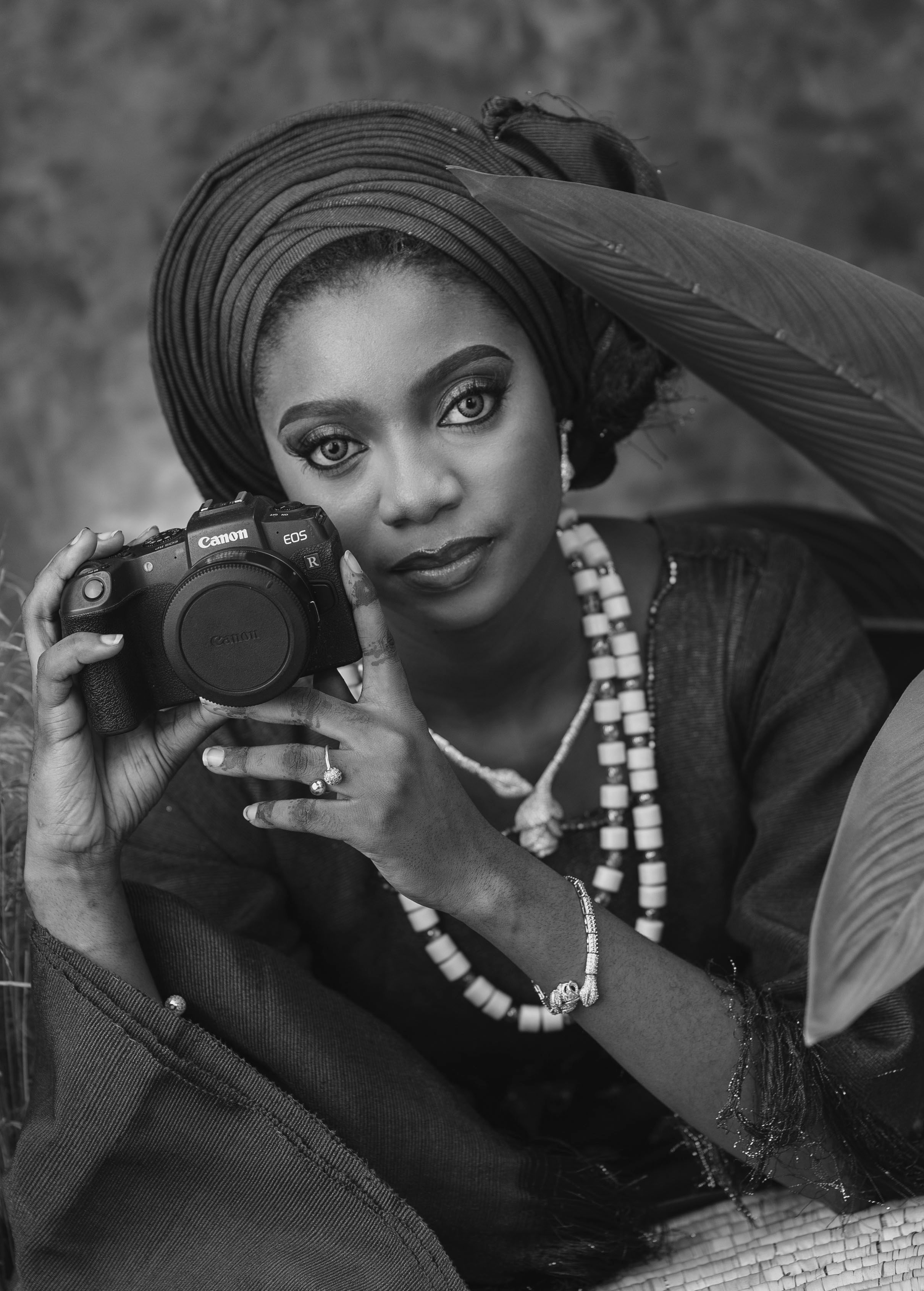 Artistic Portrait of Woman with Camera · Free Stock Photo