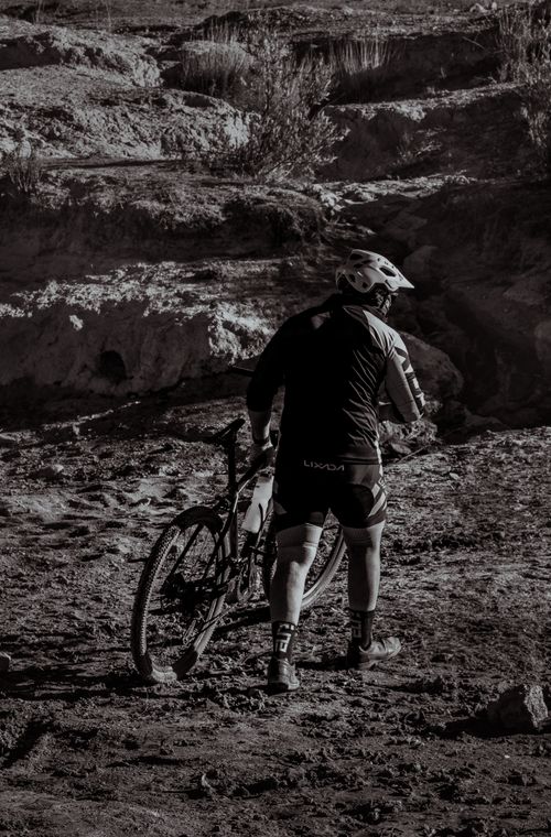 Free Explore the rugged trails of San Luis Potosí on a mountain biking adventure. Stock Photo