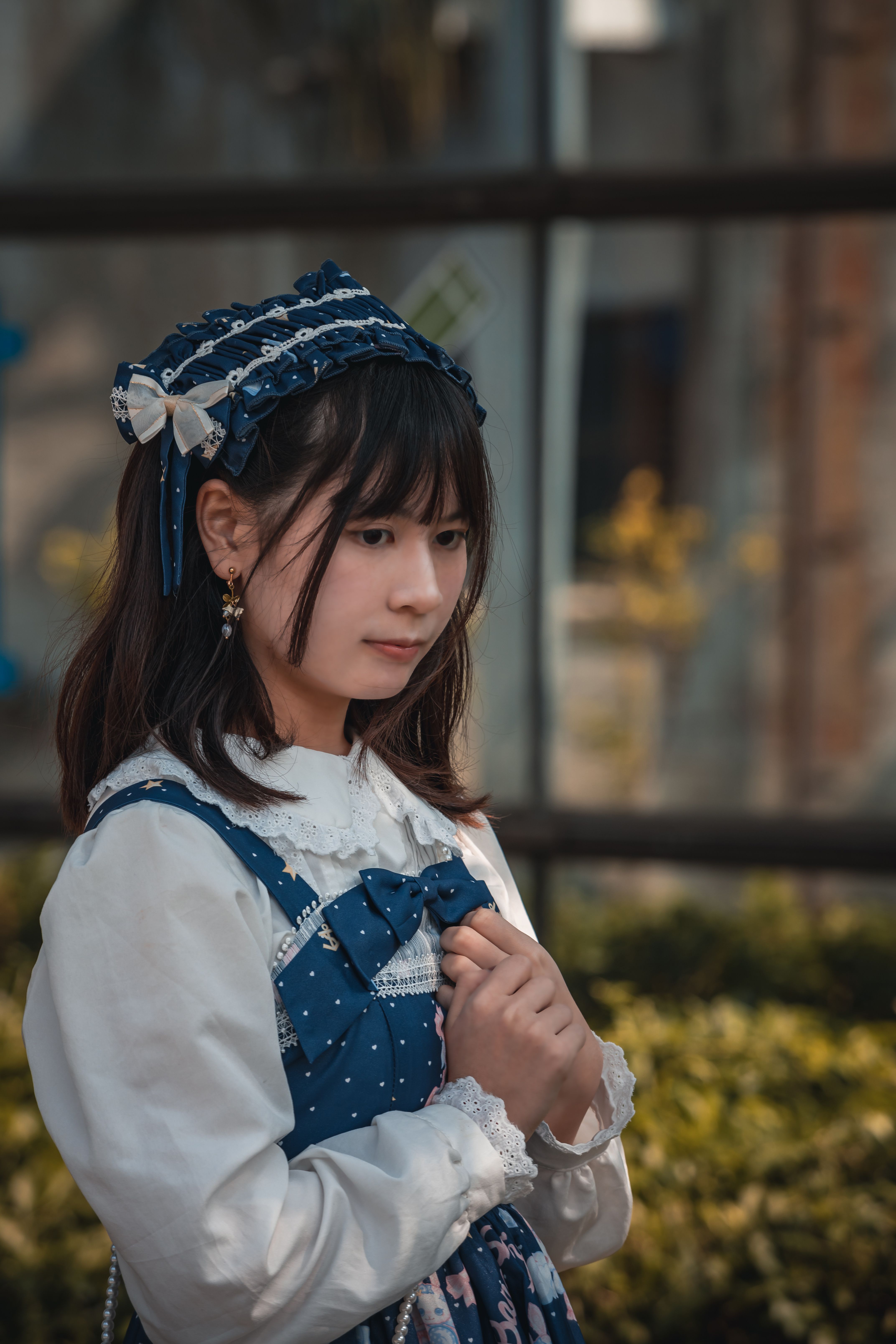 Elegant Cosplay Portrait of Young Woman Outdoors · Free Stock Photo