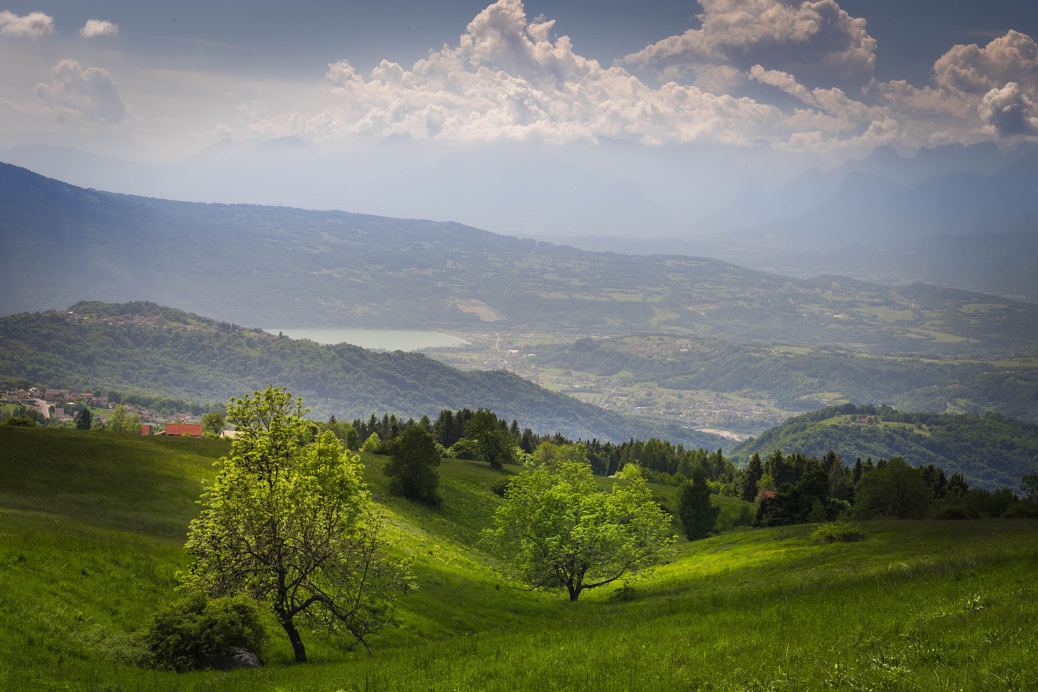 Scenic Mountainous Landscape with Lush Greenery · Free Stock Photo
