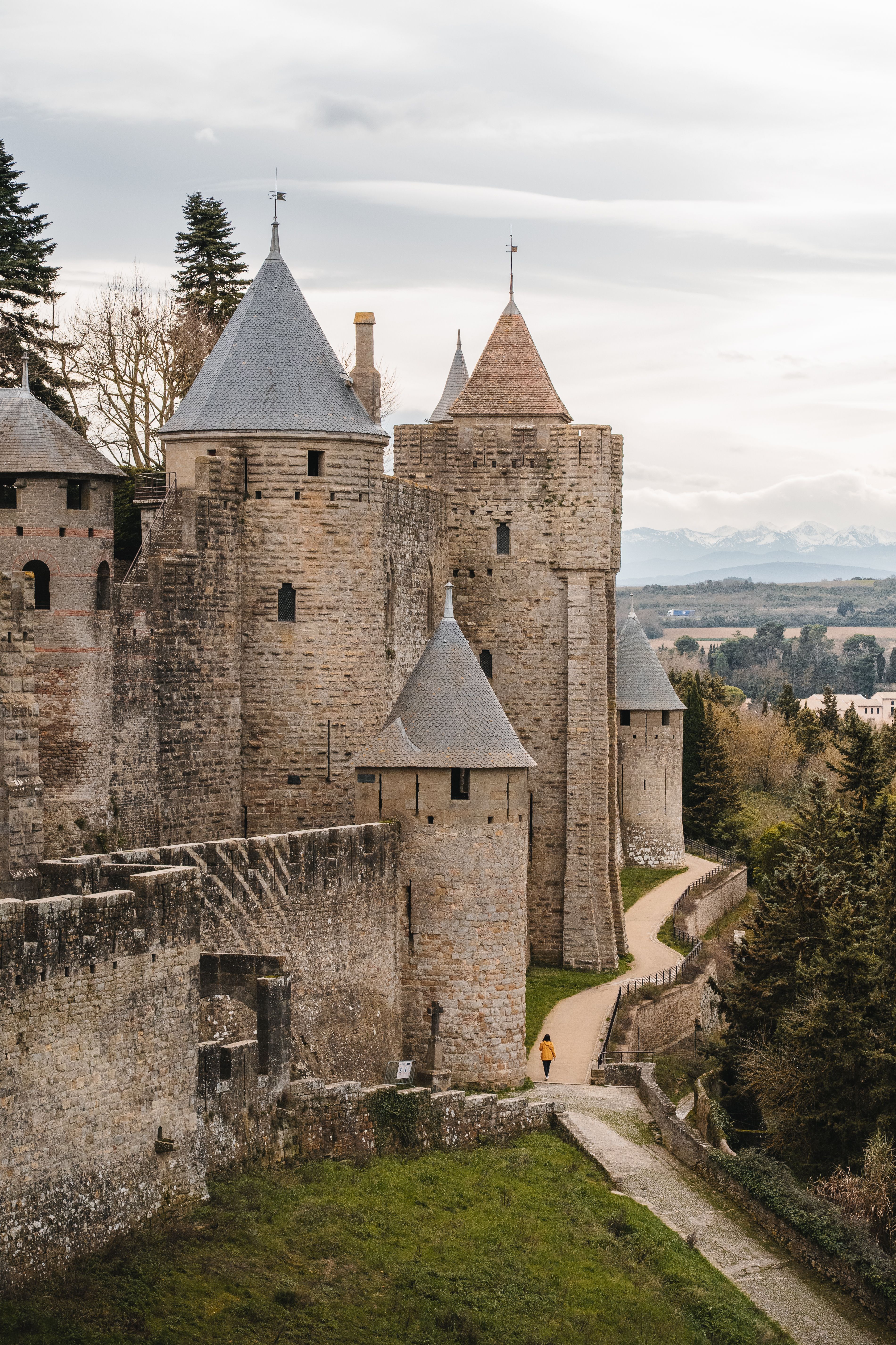 Photographie de voyage patrimoine médiéval Languedoc automne lumière 