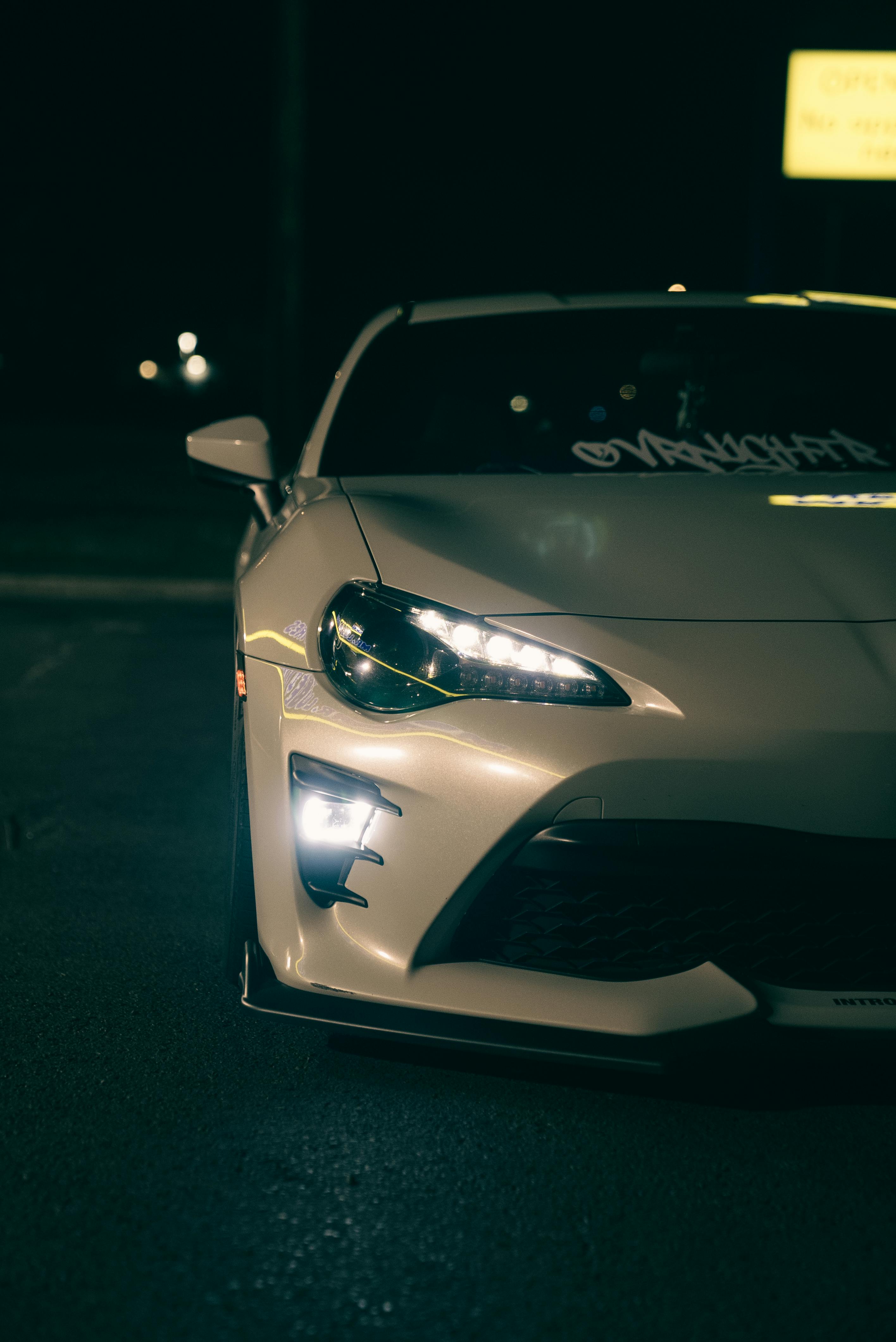 Car with vinyl wrap and chrome delete