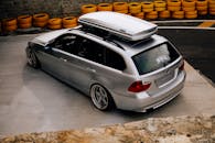 Stylish Stanced BMW Wagon at Car Meet