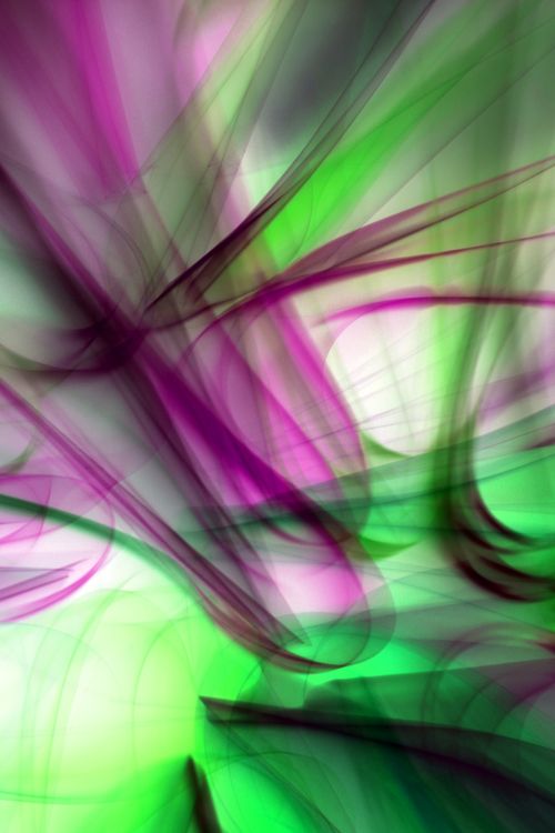 Free A dynamic blend of vivid purple and green lines creating an abstract, energetic pattern. Stock Photo