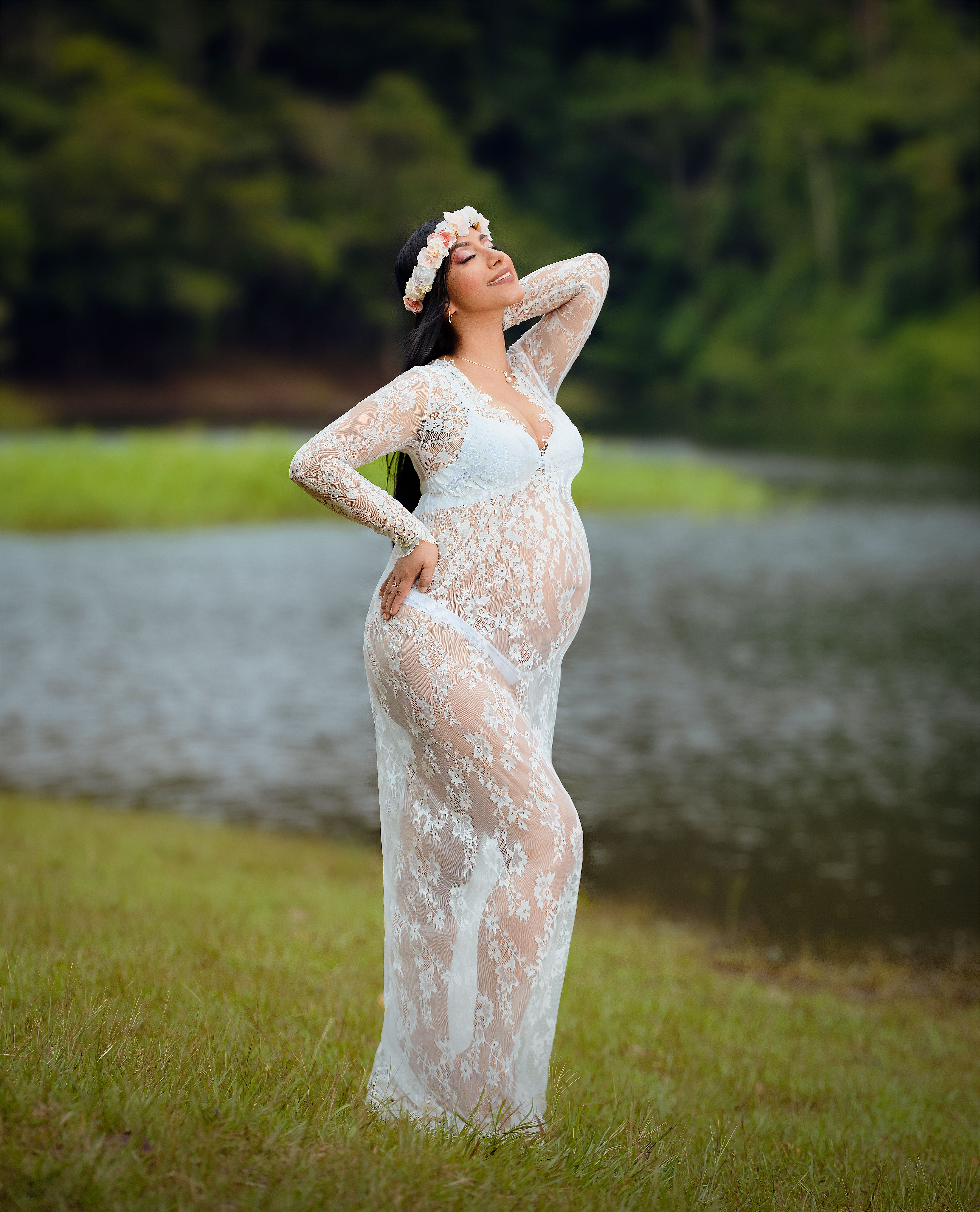 sachin and babi light blue dress Elegant Baby Shower Dresses main image 1